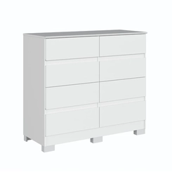 Cômoda Castro 8 Gavetas Lara 5081A Branco Line SE