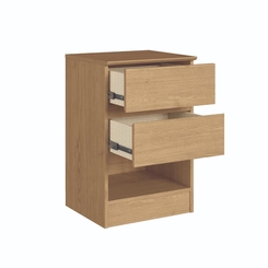 Mesa de Cabeceira Castro Aurora 2 Gavetas 5080A Angelin SE