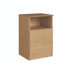 Mesa de Cabeceira Castro Aurora 2 Gavetas 5080A Angelin SE