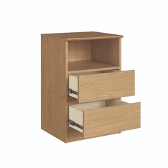 Mesa de Cabeceira Castro Aurora 2 Gavetas 5080A Angelin SE