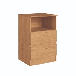 Mesa de Cabeceira Castro Aurora 2 Gavetas 5080A Cedro SE