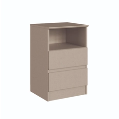 Mesa de Cabeceira Castro Aurora 2 Gavetas 5080A Duna Line SE