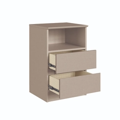 Mesa de Cabeceira Castro Aurora 2 Gavetas 5080A Duna Line SE