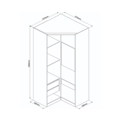Guarda-Roupa 2 Portas Castro Elegance 4206A Níquel SE