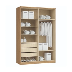 Guarda-Roupa 4 Portas Castro Elegance 4240A Angelin/Blanc/Boucle SE