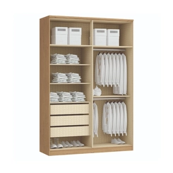 Guarda-Roupa 4 Portas Castro Elegance 4240A Angelin/Blanc/Boucle SE
