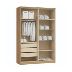 Guarda-Roupa 4 Portas Castro Elegance 4240A Angelin/Blanc/Boucle SE