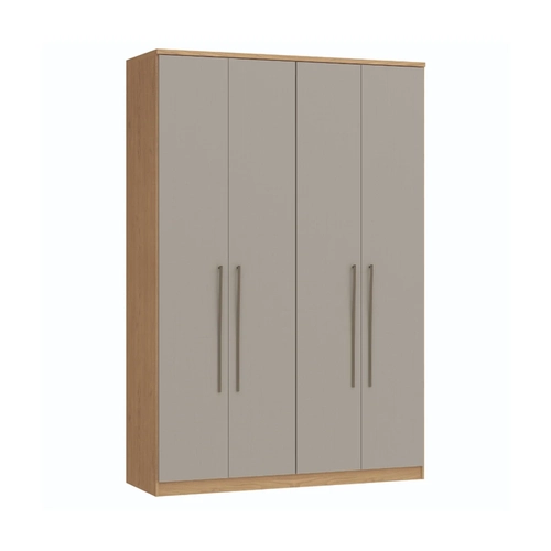 Guarda-Roupa 4 Portas Castro Elegance 4240A Angelin/Níquel/Boucle SE