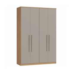 Guarda-Roupa 4 Portas Castro Elegance 4240A Angelin/Níquel/Boucle SE