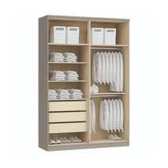 Guarda-Roupa 4 Portas Castro Elegance 4240A Níquel/Angelin/Boucle SE