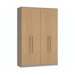 Guarda-Roupa 4 Portas Castro Elegance 4240A Níquel/Angelin/Boucle SE