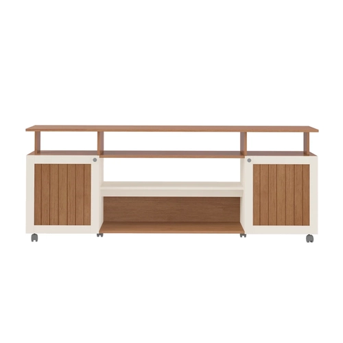 Rack para TV até 75 Polegadas Artely 2 portas 4698 Cinamomo/Off White