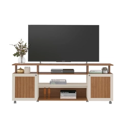 Rack para TV até 75 Polegadas Artely 2 portas 4698 Cinamomo/Off White