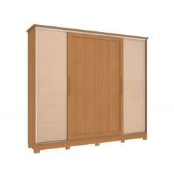 Guarda-Roupa 4 Portas Kappesberg CB03N565-CNMC Canela/Macadâmia SE