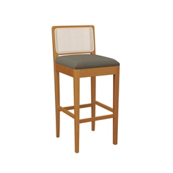 Banqueta Kappesberg Estofada 1BMM005CA-A048A Mescla Chumbo SE