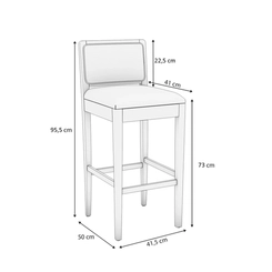 Banqueta Kappesberg Estofada 1BMM005CA-A051A Fendi SE