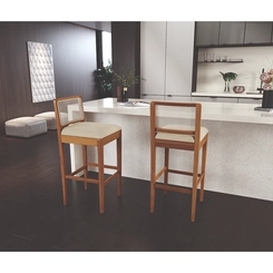 Banqueta Kappesberg Estofada 1BMM005CA-A052A Areia SE