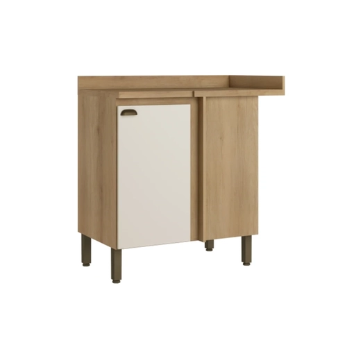 Balcão 94CM THB 1 Porta Finesse CF211 Capuccino/Off White SE
