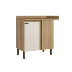 Balcão 94CM THB 1 Porta Finesse CF211 Capuccino/Off White SE