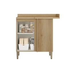 Balcão 94CM THB 1 Porta Finesse CF211 Capuccino/Off White SE