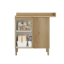 Balcão 94CM THB 1 Porta Finesse CF215 Capuccino/Menta SE