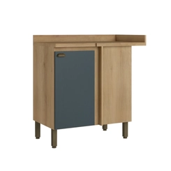 Balcão 94CM THB 1 Porta Finesse CF217 Capuccino/Azul SE