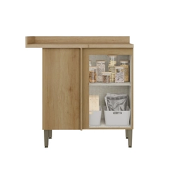Balcão 94CM THB 1 Porta Finesse CF217 Capuccino/Azul SE