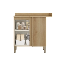 Balcão 94CM THB 1 Porta Finesse CF217 Capuccino/Azul SE