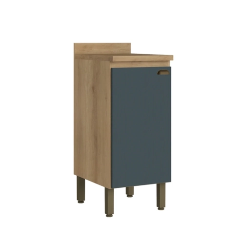 Balcão 40CM THB 1 Porta Finesse CF349 Capuccino/Azul SE