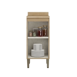 Balcão 40CM THB 1 Porta Finesse CF349 Capuccino/Azul SE