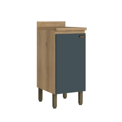 Balcão 40CM THB 1 Porta Finesse CF349 Capuccino/Azul SE