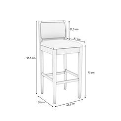 Banqueta Kappesberg Estofada 1BMM005CA-A057B Fendi SE