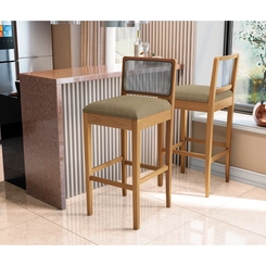 Banqueta Kappesberg Estofada 1BMM005CA-A057B Fendi SE
