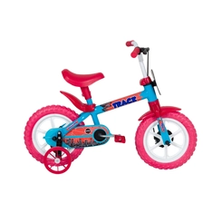 Bicicleta Aro 12 Track Arco-Íris AR Azul/Vermelho