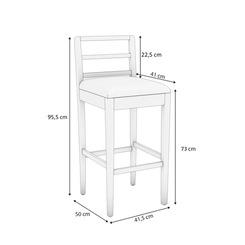 Banqueta Kappesberg Estofada 1BMM006CA-A051 Fendi SE