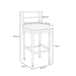 Banqueta Kappesberg Estofada 1BMM006CA-A052 Areia SE