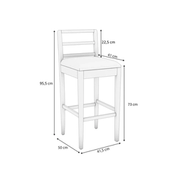 Banqueta Kappesberg Estofada 1BMM006CA-A057 Fendi SE