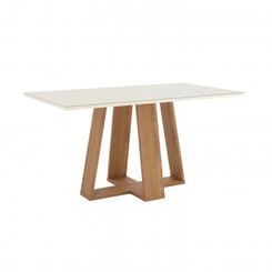 Mesa de Jantar para 4 Lugares Henn Lins SC92-127 Nature/Off White SE