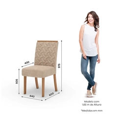 Cadeira Henn Esther PAR S39-538 Nature Creme SE