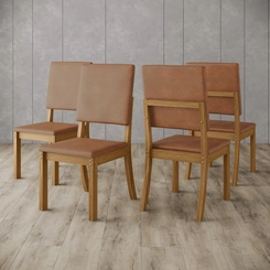 Cadeira Henn Milla Plus 4 Unidades S38-537 Nature Corano Caramelo SE