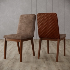 Cadeira Henn Pietra PAR S41-548 Nature Corano Caramelo/Cacao SE