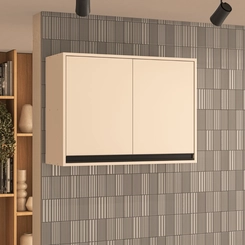 Aéreo 80CM Politorno 2 Portas 250005 Creme SE