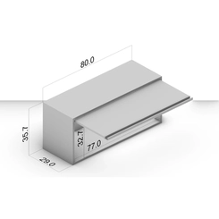 Aéreo 80CM Politorno 1 Porta 250007 Creme SE