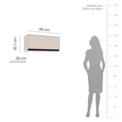Aéreo 80CM Politorno 1 Porta 250007 Creme SE