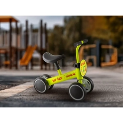 Bicicleta Aro 6 TK3 Track Equilíbrio Infantil Kit Kat Amarelo Neon