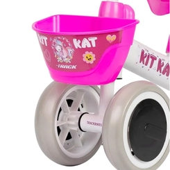 Bicicleta Aro 6 TK3 Track Equilíbrio Infantil Kit Kat Branco/Rosa