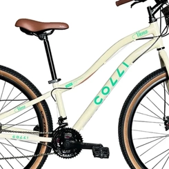 Bicicleta Aro 29 com 21 Marchas Colli Viena Bege
