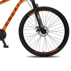 Bicicleta Aro 29 com 21 Marchas Colli Athena Shimano Laranja Neon