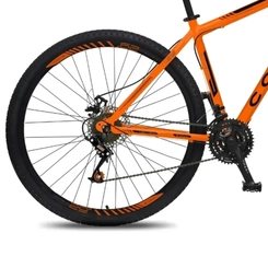 Bicicleta Aro 29 com 21 Marchas Colli Athena Shimano Laranja Neon