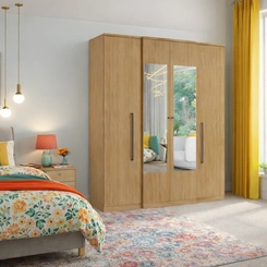 Guarda-Roupa THB Splendore 4 Portas 5935 Nogal